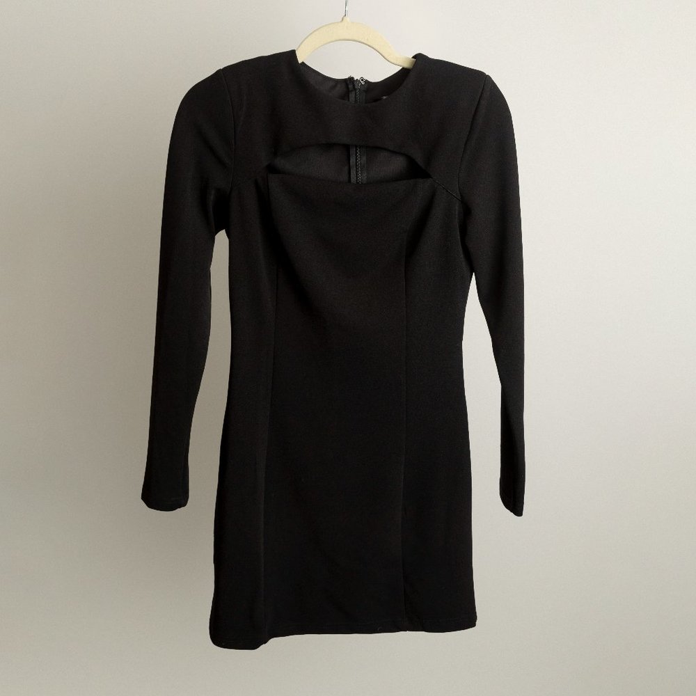 AQUA Womens Cut-Out Mini Cocktail and Party Dress